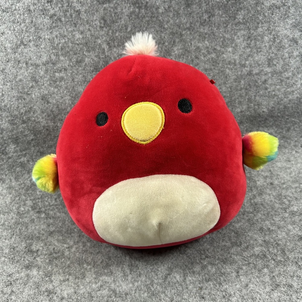 Squishmallows Paco‎ the Parrot Plush 8" Red Rainbow Wings